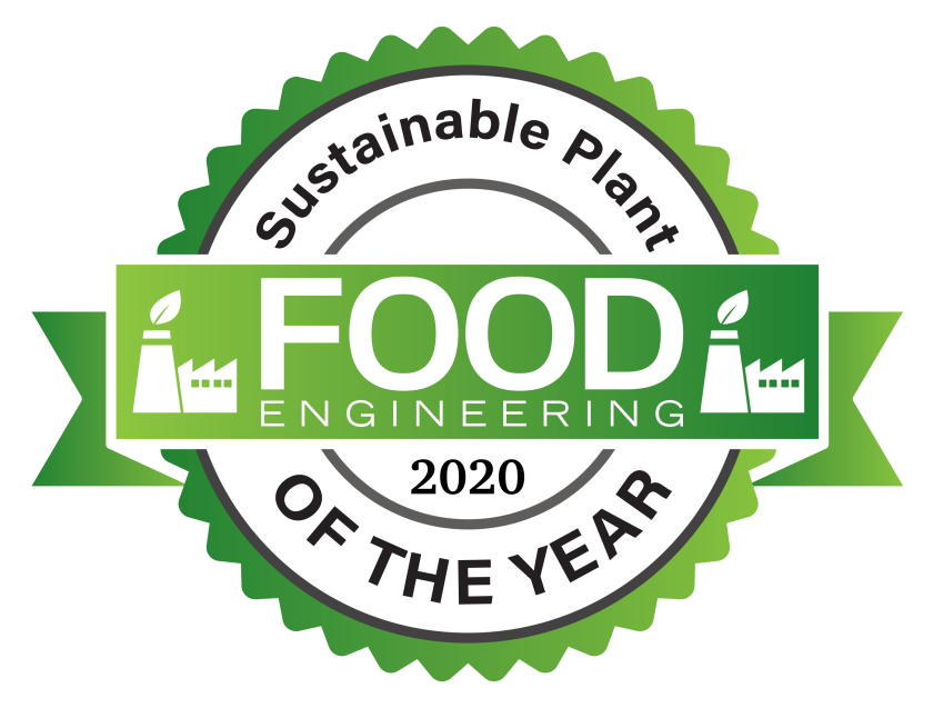 Food Engineering badge for Sustainable Plant of the Year, 2020