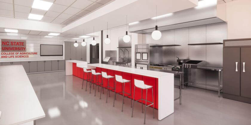 NCFIL Test kitchen rendering