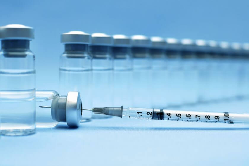 commercial line of pharma vials