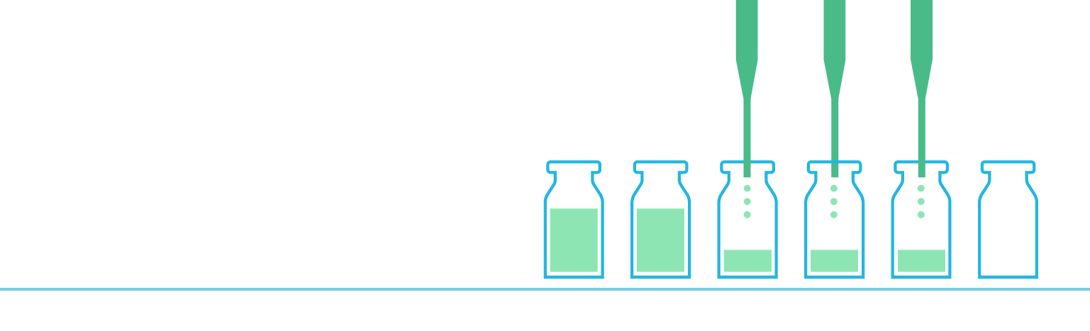 vials filled in aseptic process