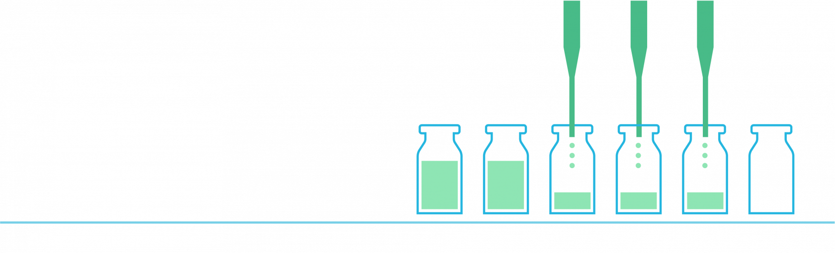 vials filled in aseptic process
