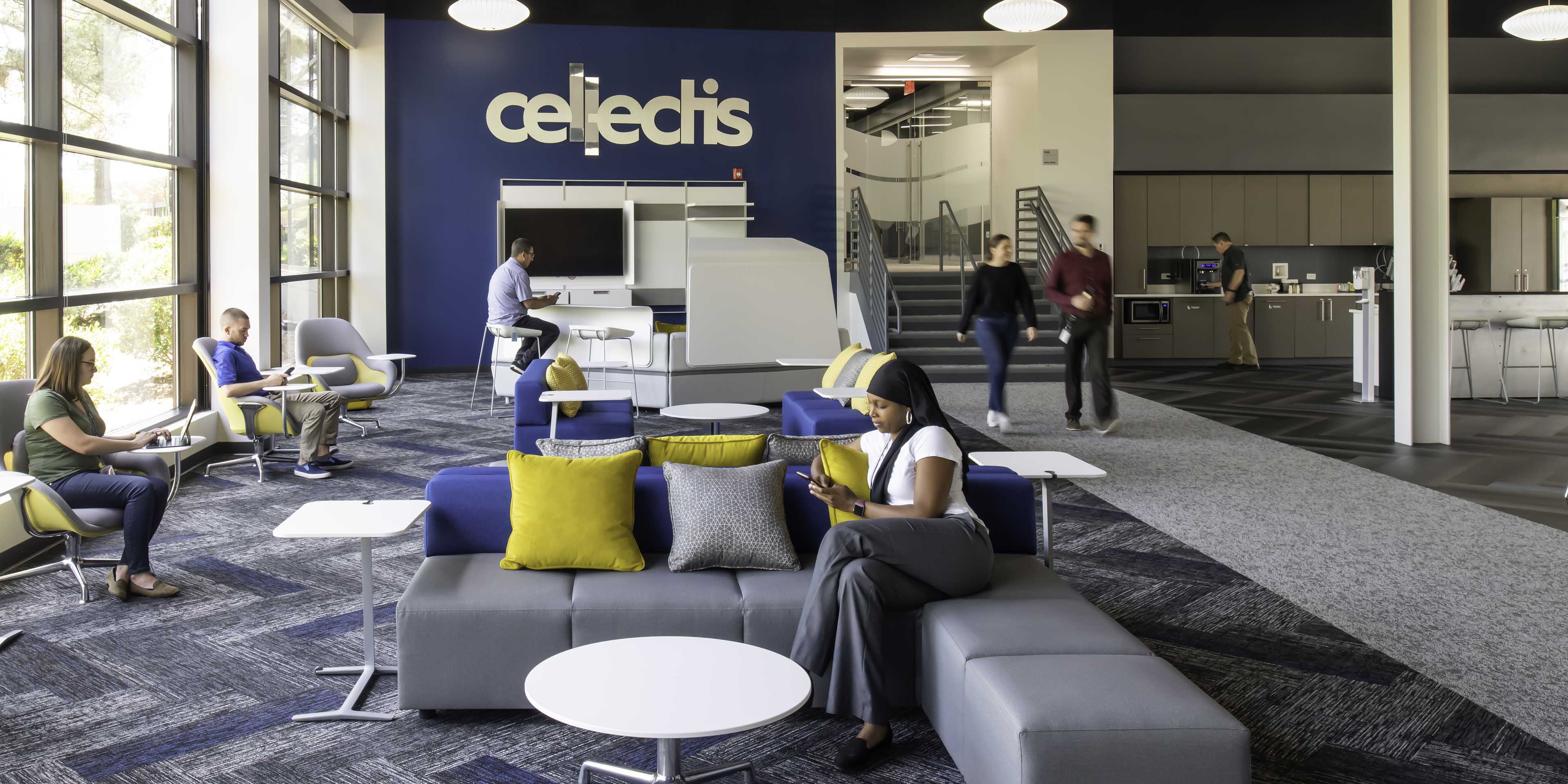 Cellectis lobby design - Raleigh, North Carolina