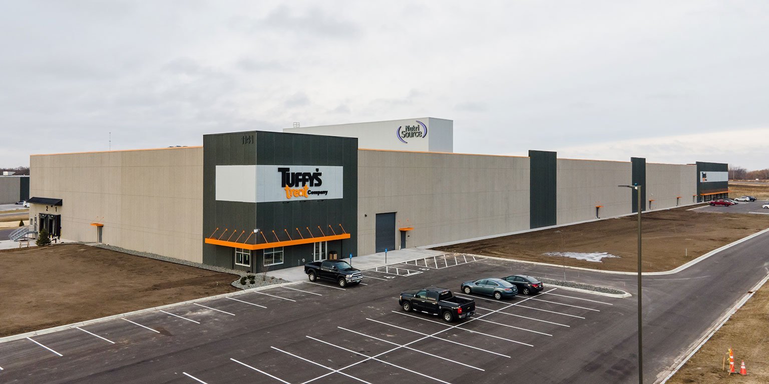 pet treat manufacturing facility exterior