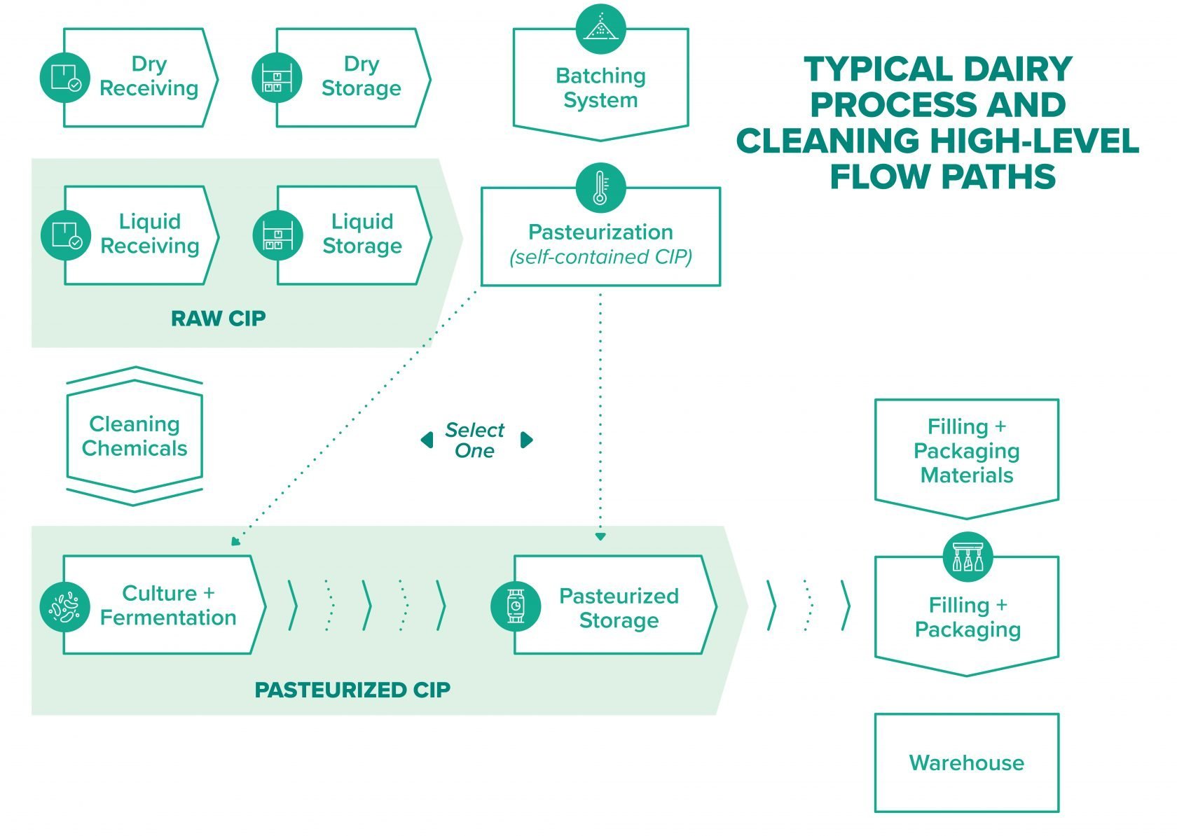 Cow Milk Production Process