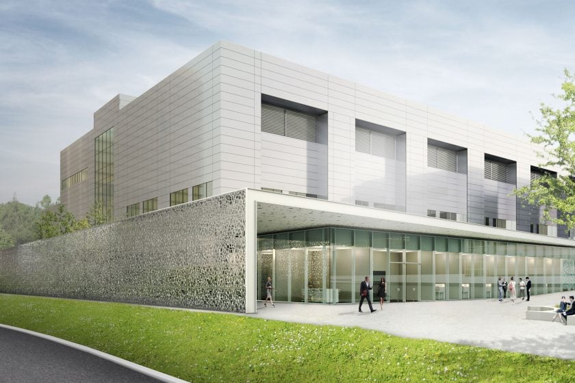 project rendering featuring a clean, organic façade design