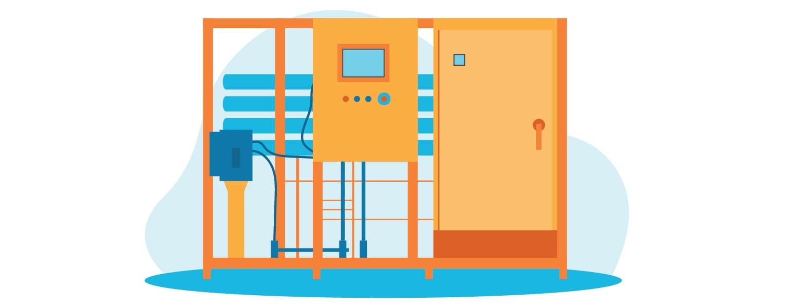 Membrane-based ambient WFI production system - drawing