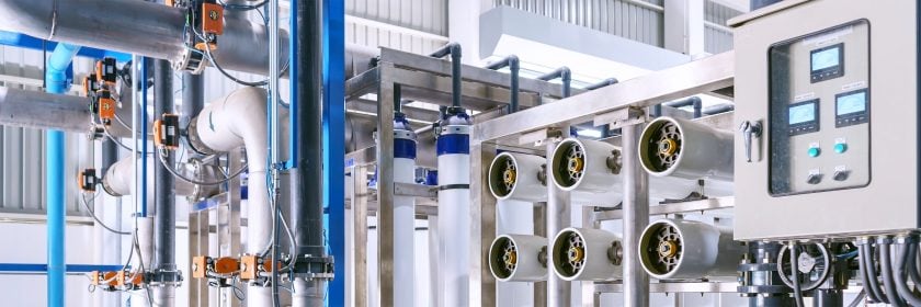 steam system inside a food manufacturing plant