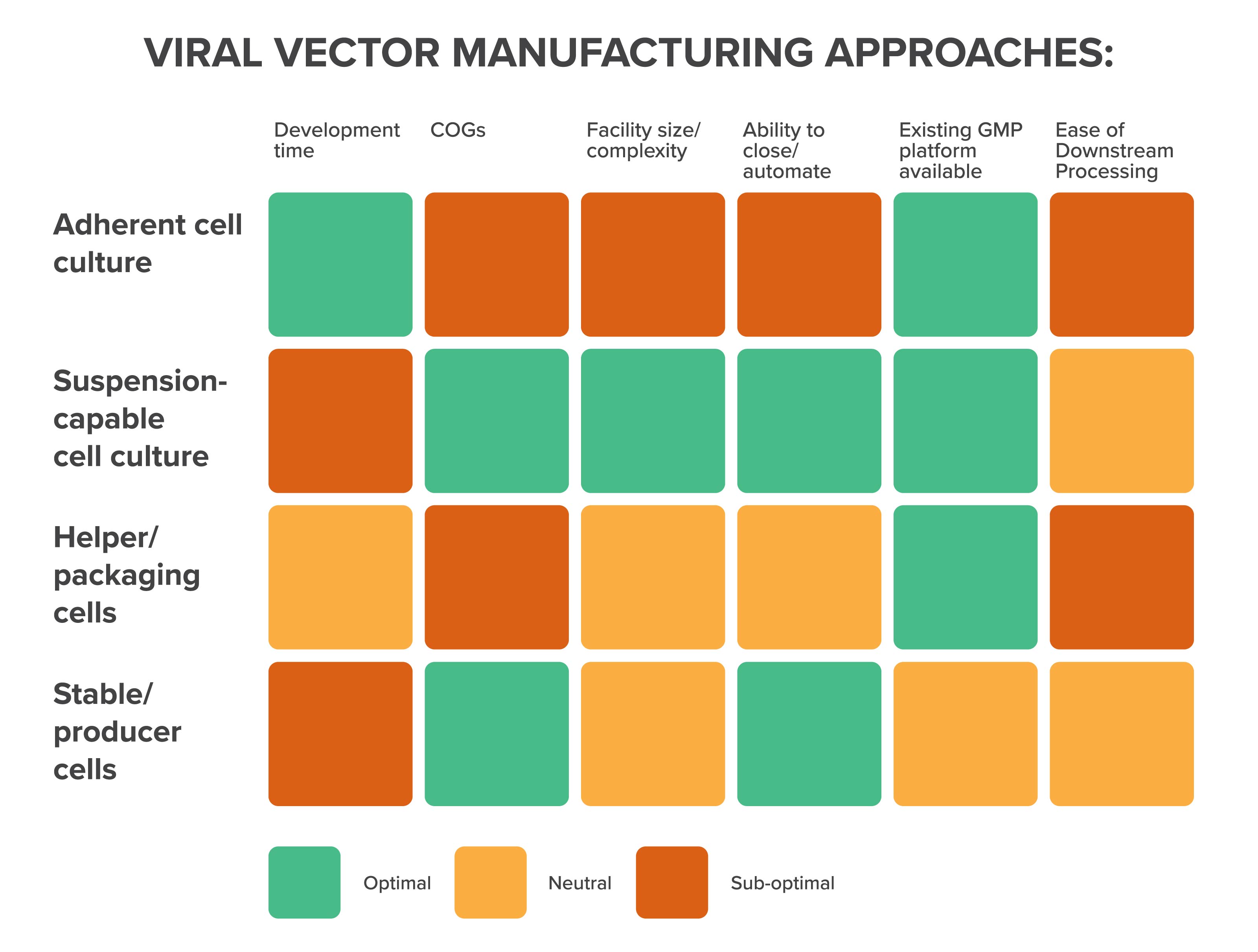 Viral vector manufacturing approaches