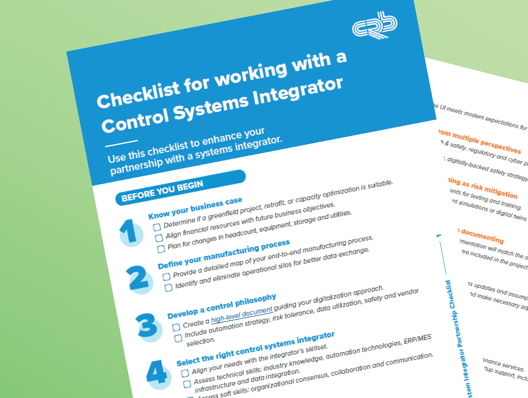 thumbnail that shows two pages of a checklist