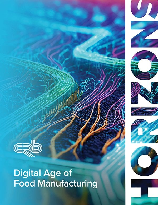 "Horizons: Digital Age of Food Manufacturing" 2024 report cover image