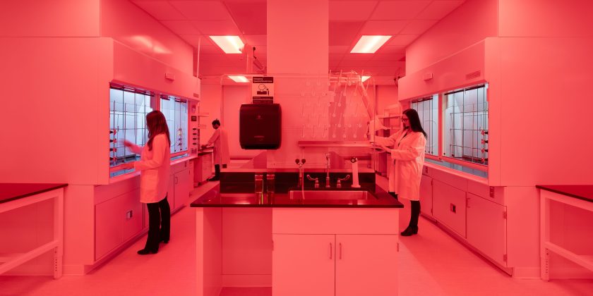 Beckton Dickinson light-sensitive, red-light lab