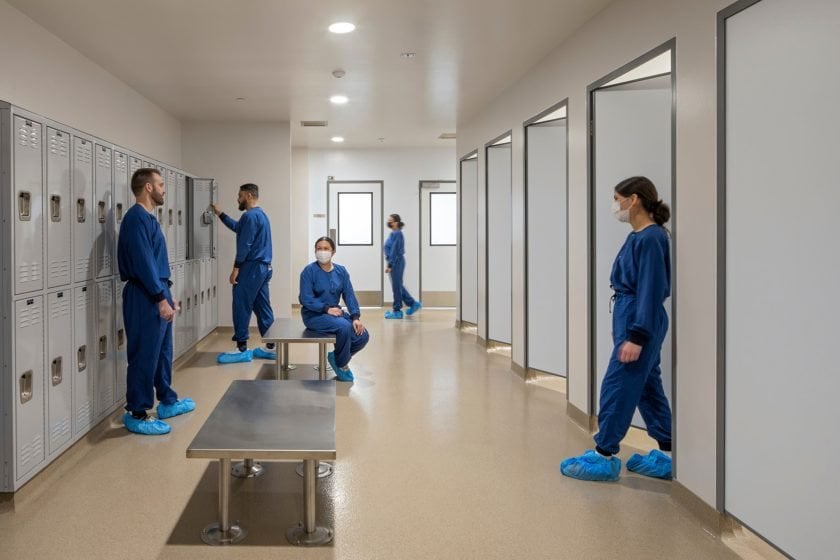 All gender locker room