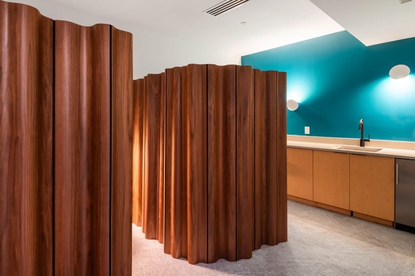 Mother's room with privacy wall