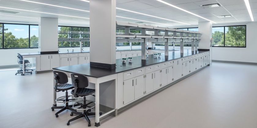 New R&D lab design with nature views and natural light