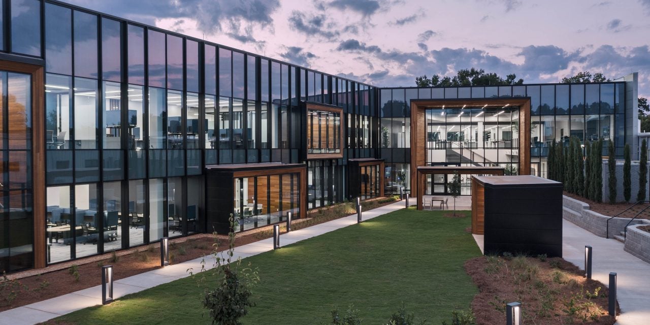New R&D site at sunset