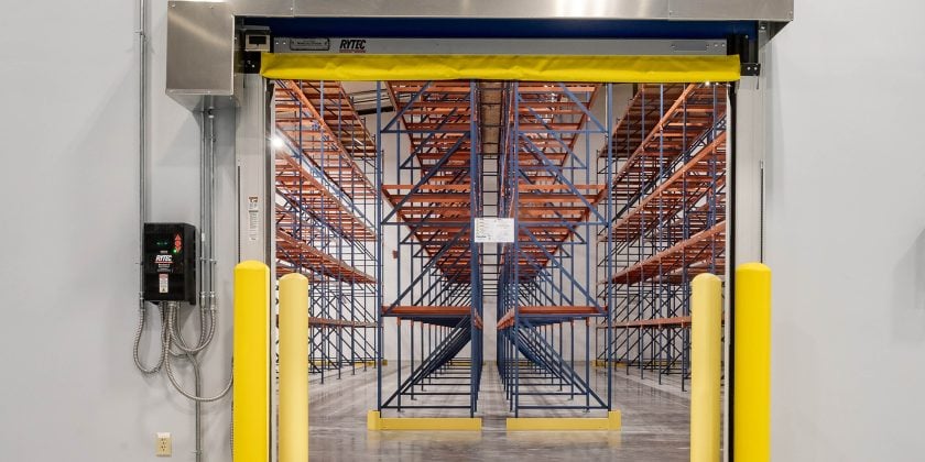 empty warehouse racking