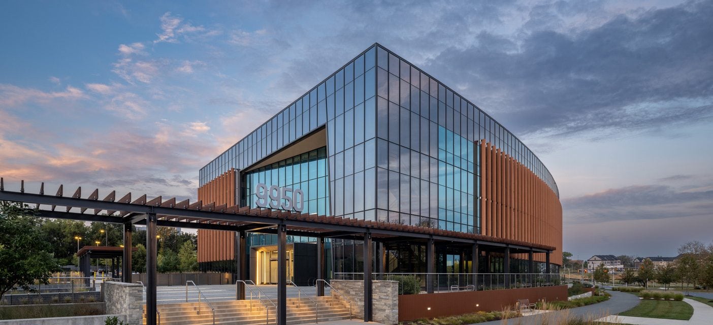 Exterior Cell Therapy Building at Sunset