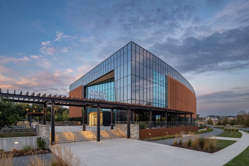 Exterior Cell Therapy Building at Sunset