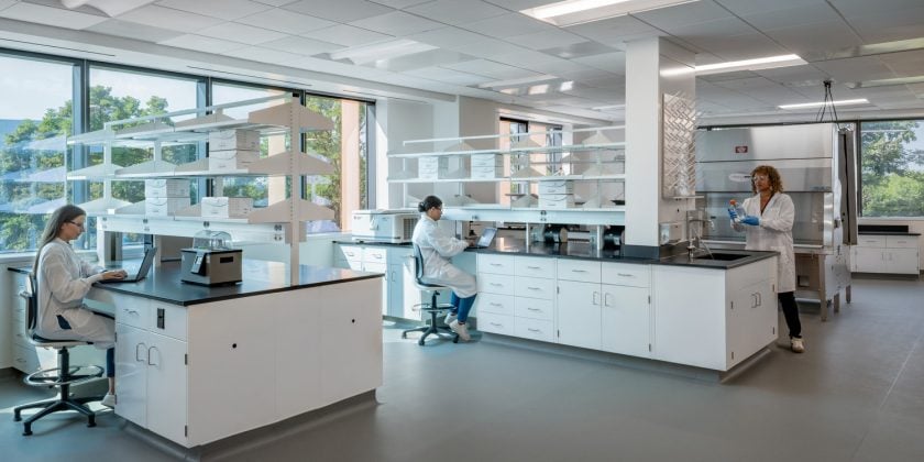 Open Laboratory with natural light and views