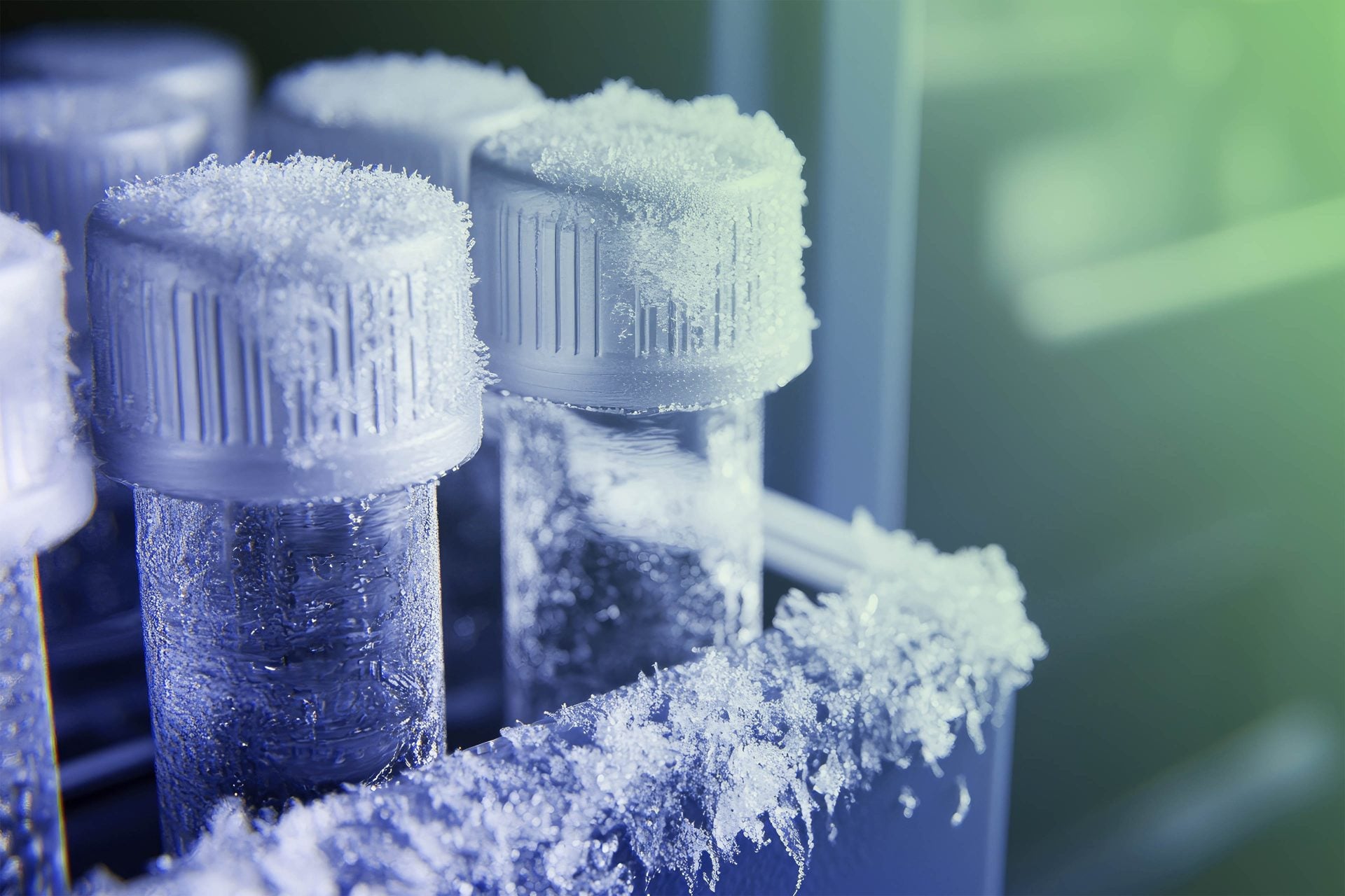 lab sample in biofreezer